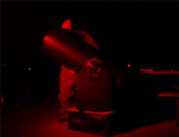 Getting a good look, keeping that night vision.